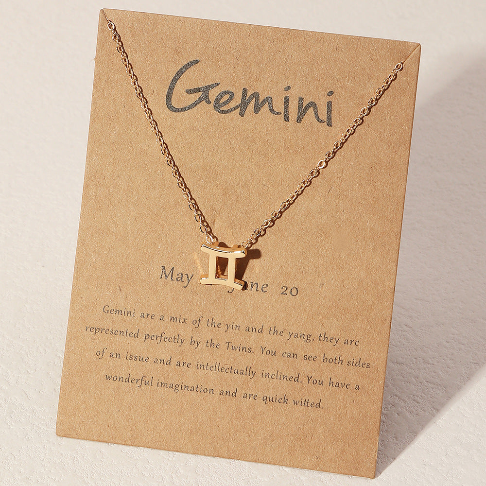 Wholesale Alloy Zodiac Necklace
